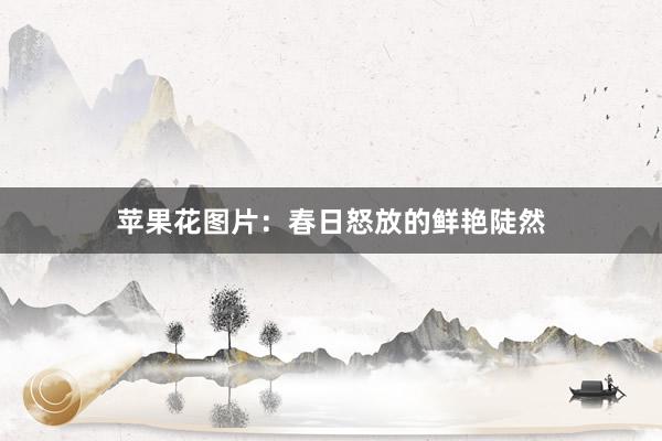 苹果花图片：春日怒放的鲜艳陡然